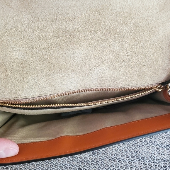 Sandro "Lou MM Curcuma" Cognac Braided Shoulder Bag - Picture 6 of 15